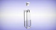 Standard Fluorometer Cell with Teflon Stopper,(Qty 2) UV Quartz, PL 10mm, Vol 3.5ml